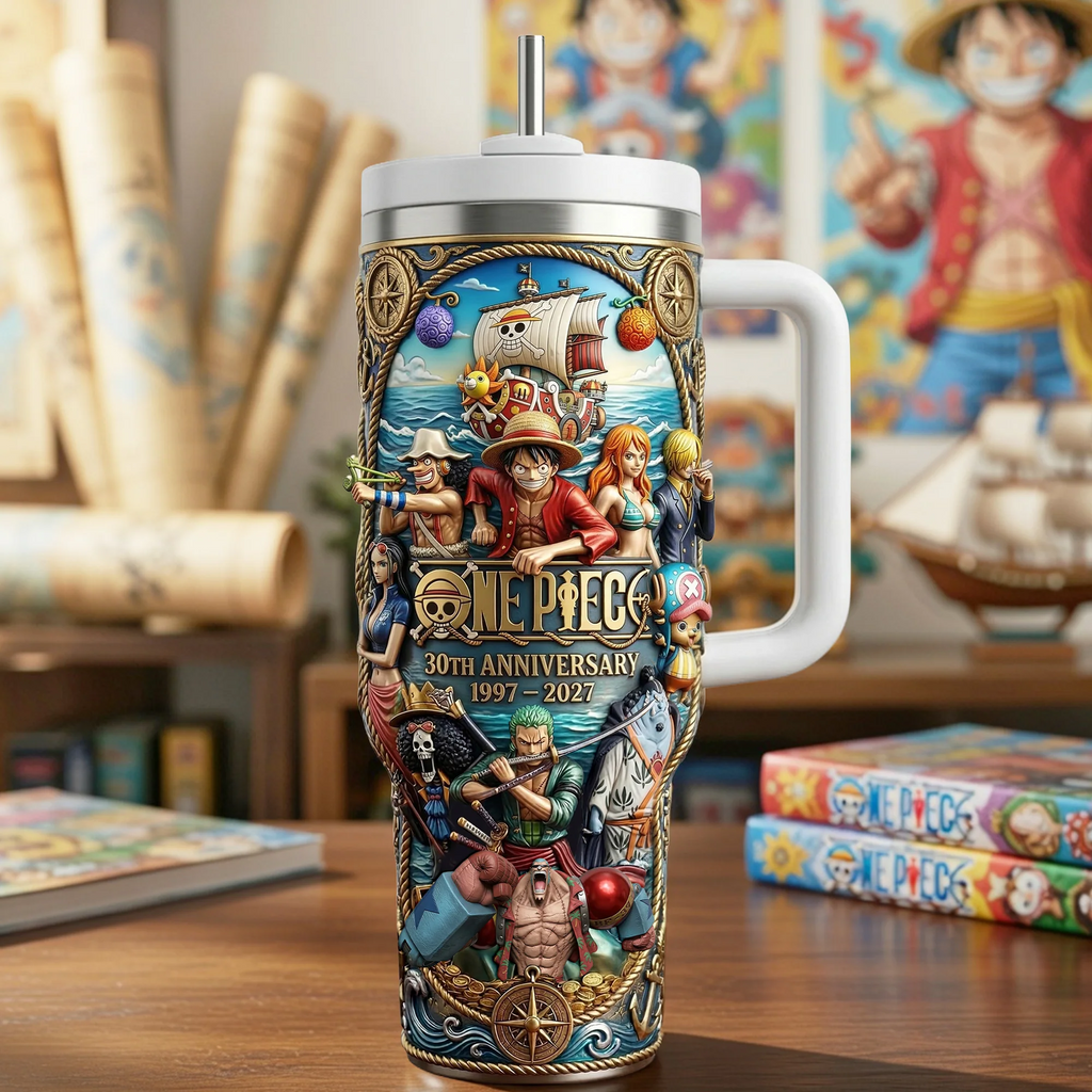 30th Anniversary Anime Tumbler - Personalized Gifts For Anime Lovers