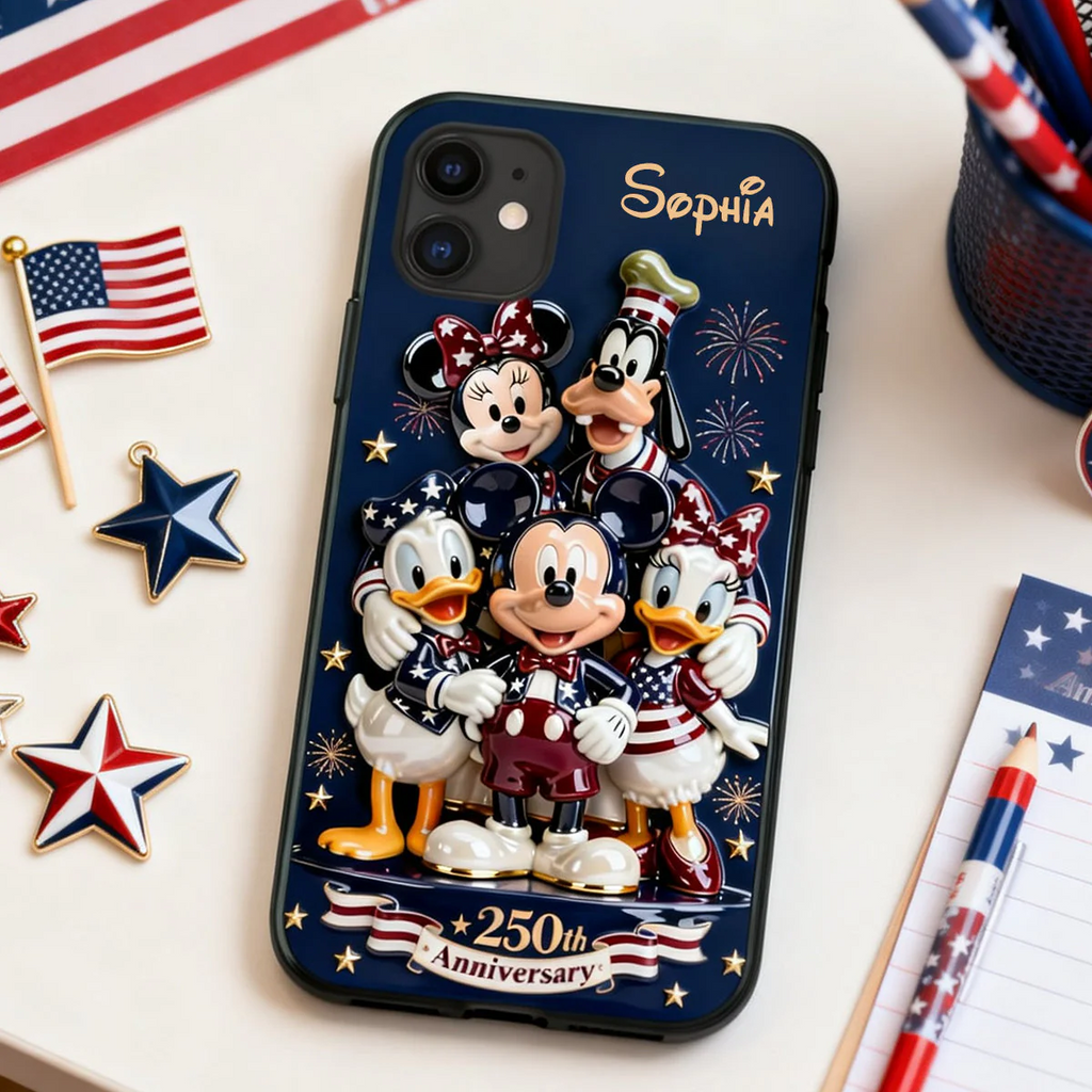 USA 250th Anniversary Phone Case Personalized Gifts