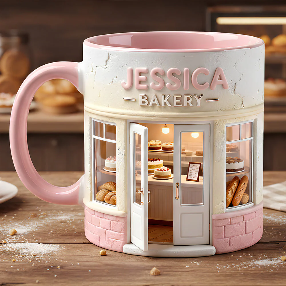 Bakery Shop Accent Mug - Personalized Gifts For Bakers