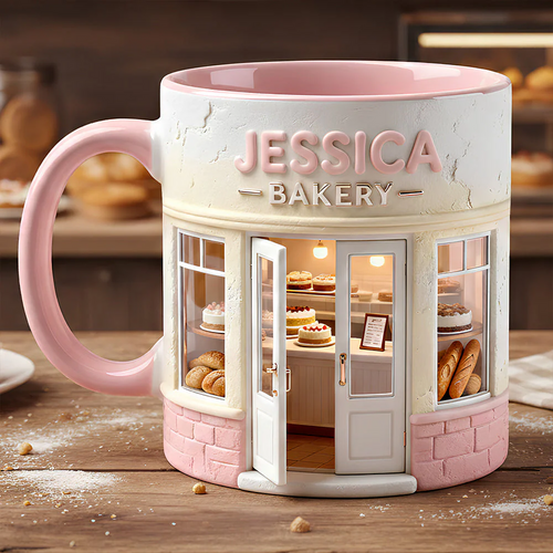 Bakery Shop Accent Mug - Personalized Gifts For Bakers