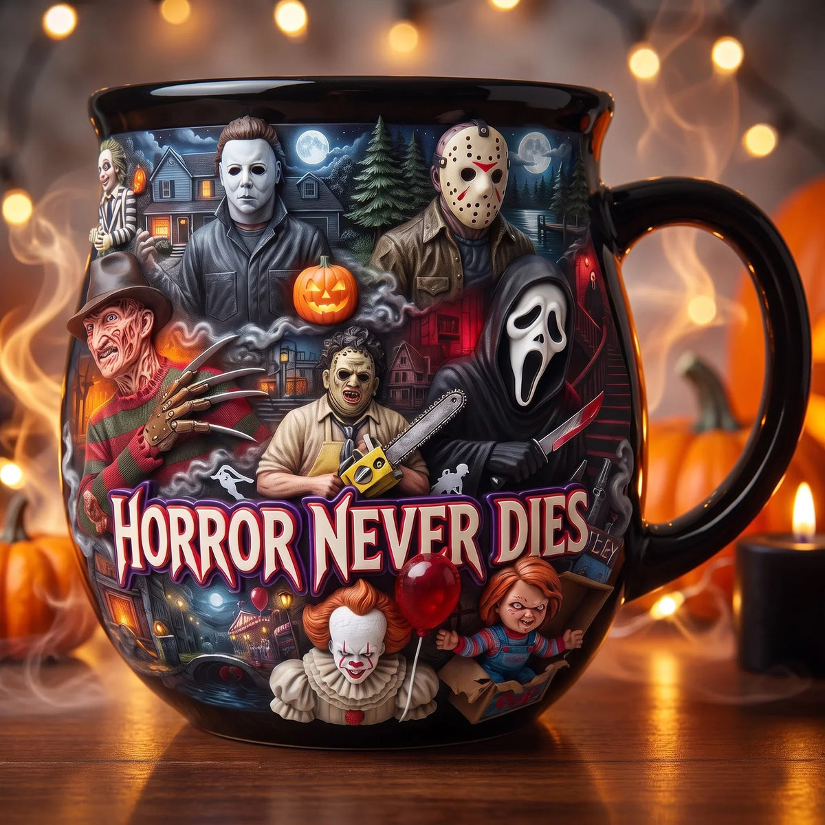 Halloween Villain Ceramic Cauldron Mug - Personalized Gifts For Halloween Cauldron Mug