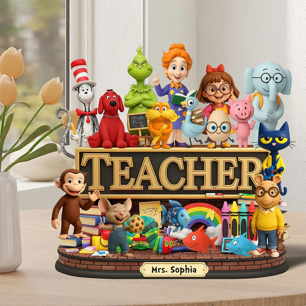 Children's Book Acrylic Plaque - Personalized Gifts For Teacher
