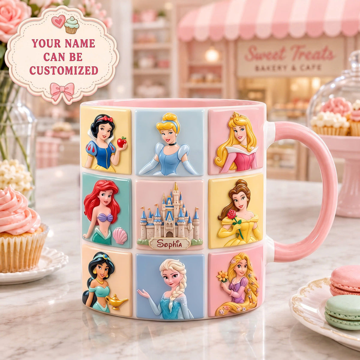 Personalized Magic Princess Mug – Custom Coffee Mug with Name