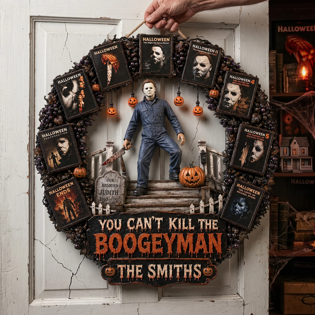 Midnight Slasher Acrylic Sign - Personalized Gifts For Horror Lovers