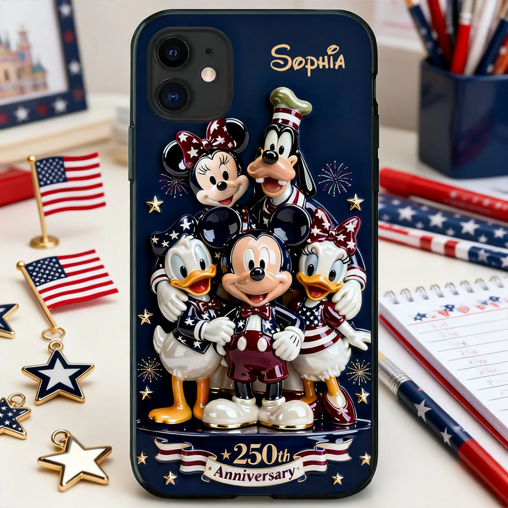 USA 250th Anniversary Phone Case Personalized Gifts