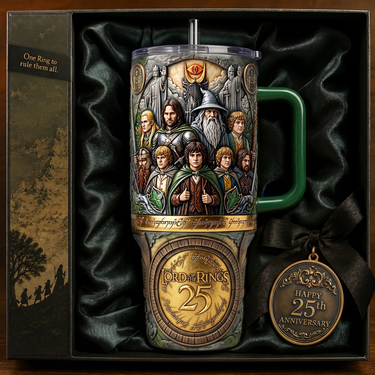 Fantasy Journey Tumbler With Handle - Personalized Gifts
