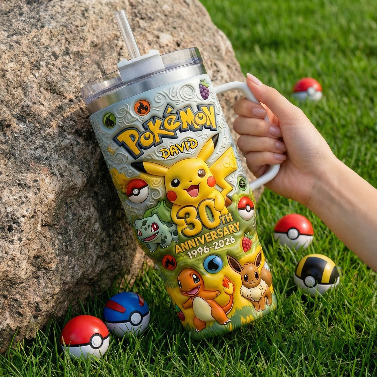 Celebrate 30th Pocket Creature - Personalized Insulated Tumbler