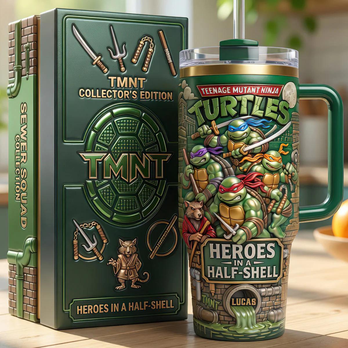 Break Out Sewer Tumbler With Handle, Personalized Gifts