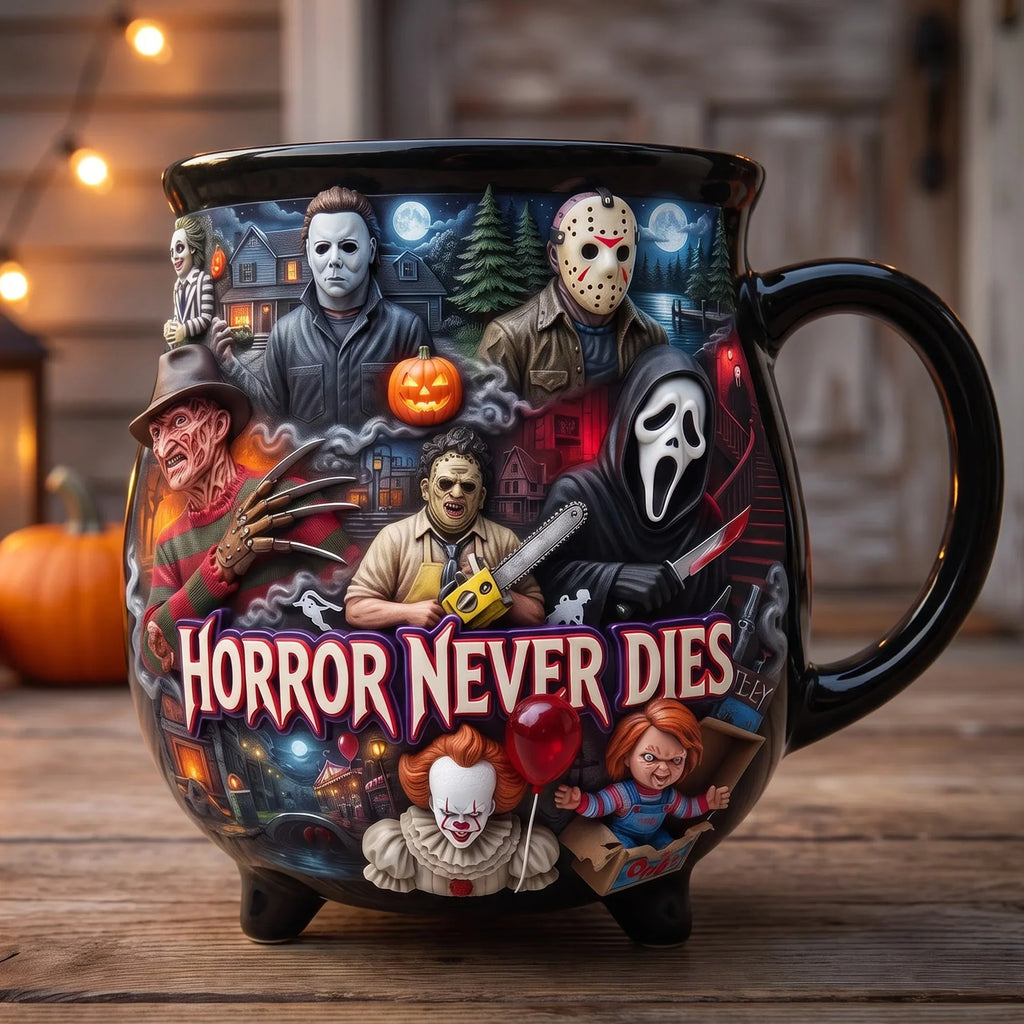 Halloween Villain Ceramic Cauldron Mug - Personalized Gifts For Halloween Cauldron Mug