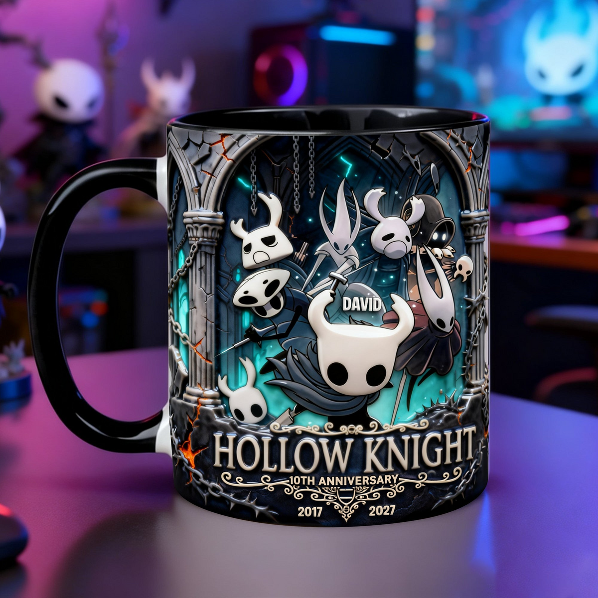 Adorable Warriors Celebrating 10th Anniversary Accent Mug - Personalized Gifts
