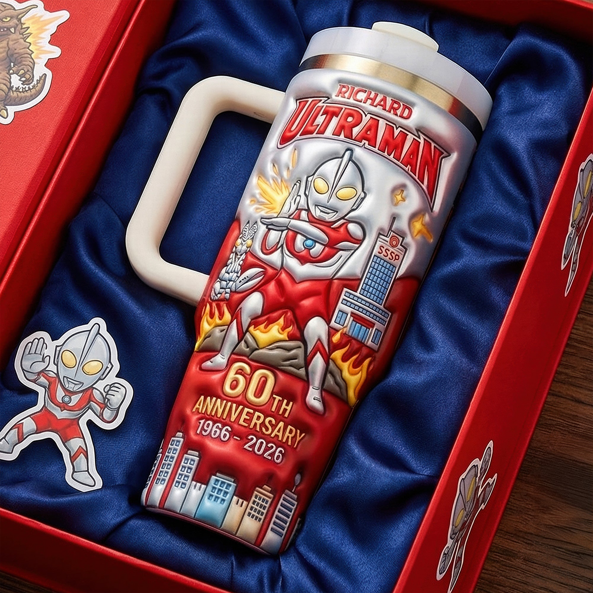 60th Anniversary Giant Hero Tumbler - Personalized Anniversary Gift