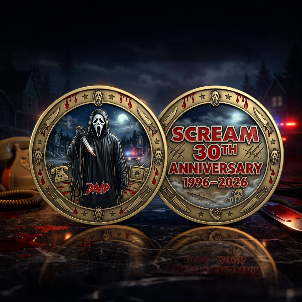 30 Years Anniversary Commemorative Coin - Personalized Gifts For Horror Fans