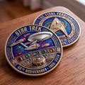 60th Anniversary Space Exploration Commemorative Coin - Sci-Fi Collector Edition Gift