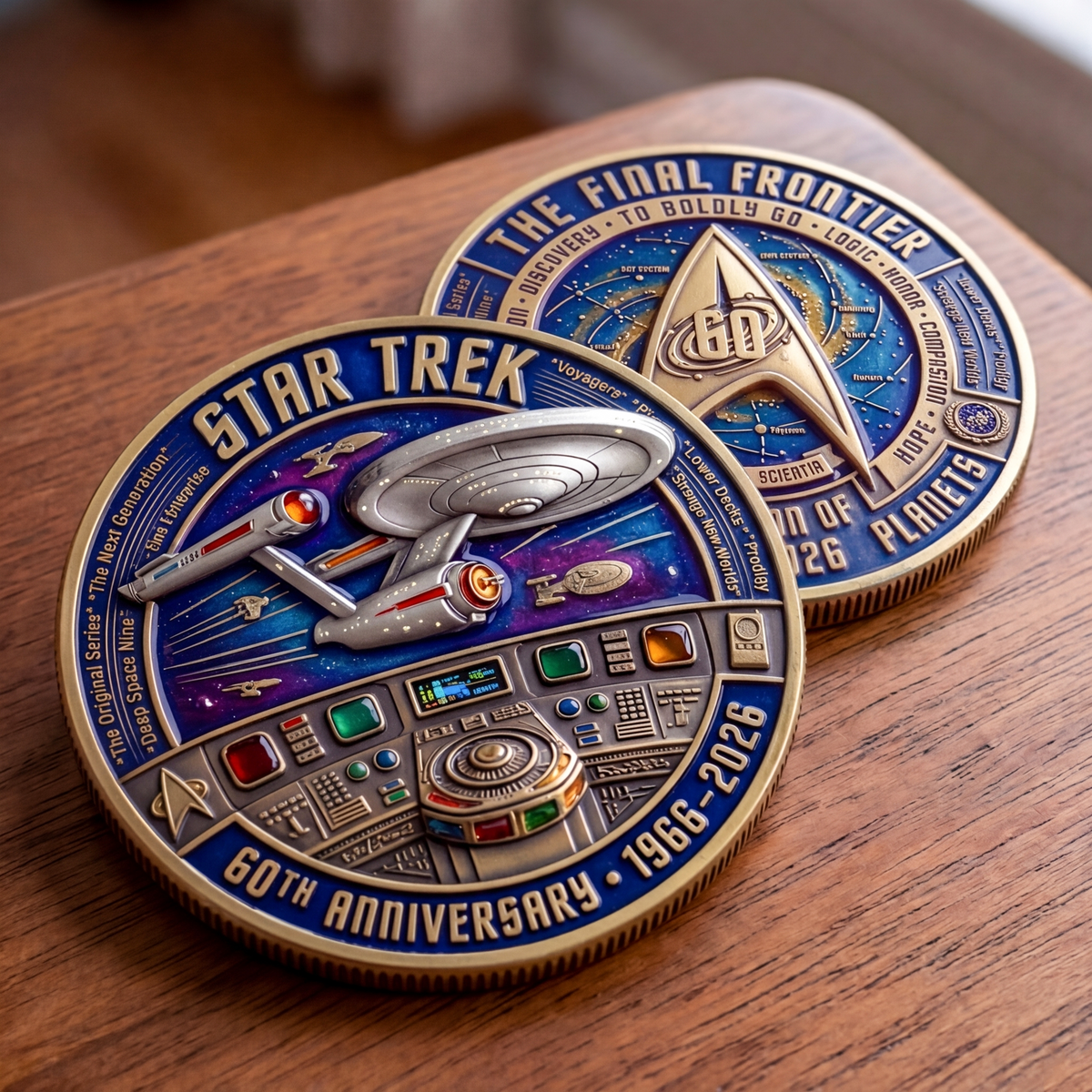 60th Anniversary Space Exploration Commemorative Coin - Sci-Fi Collector Edition Gift