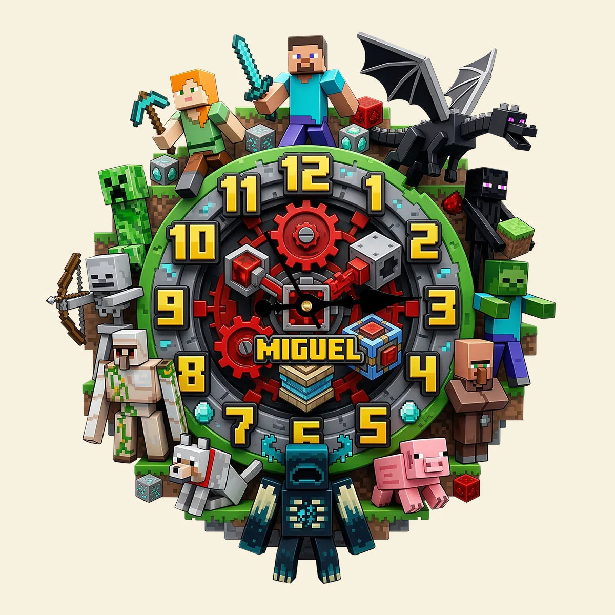 Adventure Wall Clock Personalized Unique Gifts
