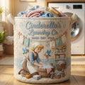 Personalized Magic Princess Quilt Laundry Basket - Custom Name Basket