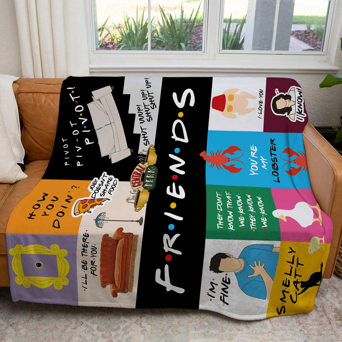 Iconic Film Series Central Perk - Personalized Christmas Film Blanket