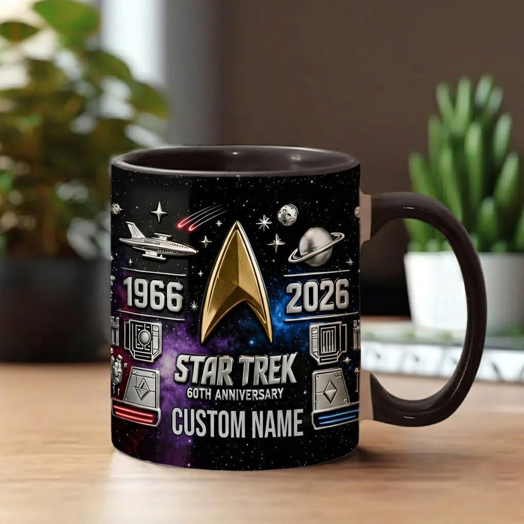 Final Frontier 60th Anniversary - Personalized Star Fleet Accent Mug
