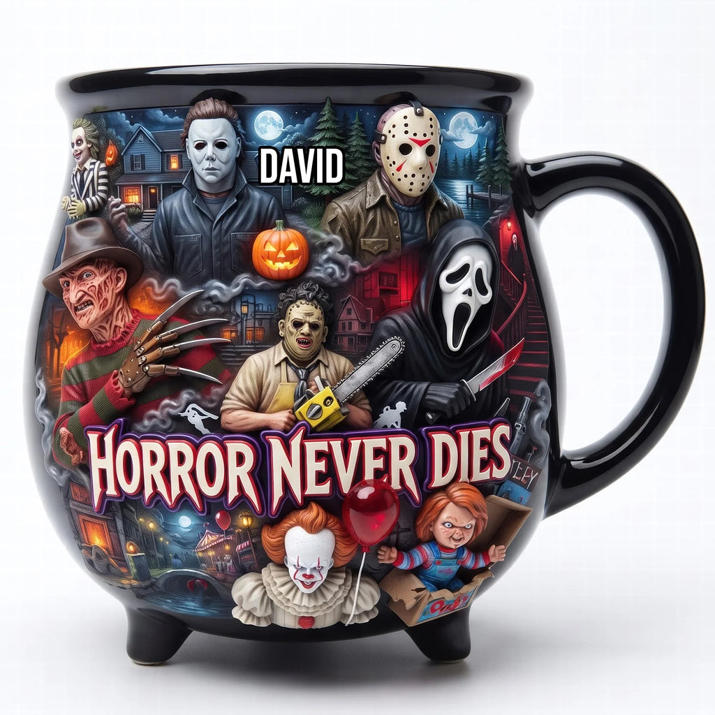 Halloween Villain Ceramic Cauldron Mug - Personalized Gifts For Halloween Cauldron Mug