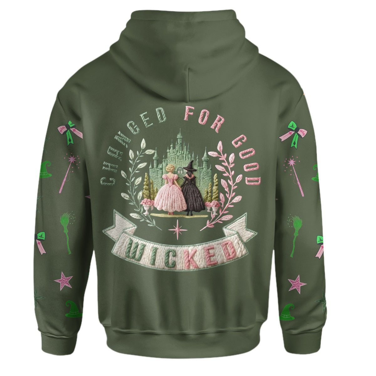 Changed For Good - Personalized Green and Pink Hoodie