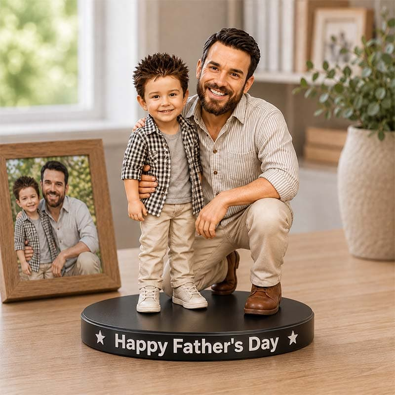 Personalized Father's Day Cartoon Acrylic Plaque 2D