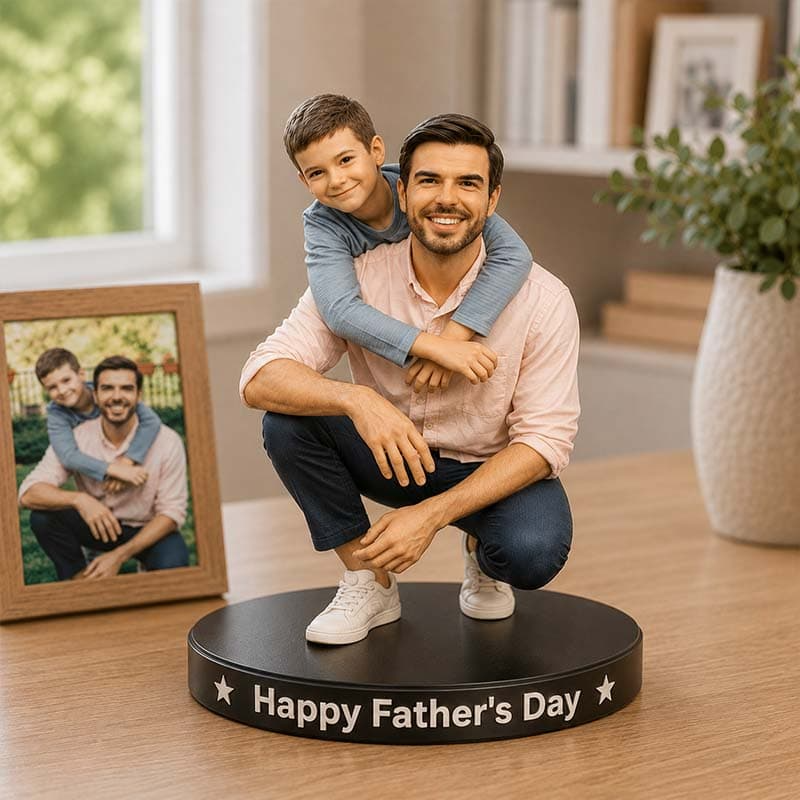 Personalized Father's Day Cartoon Acrylic Plaque 2D