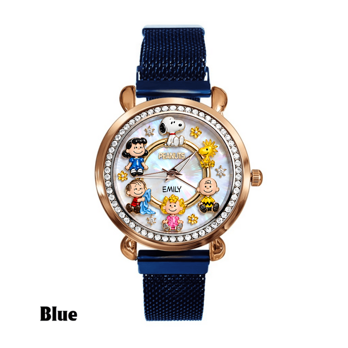 Custom Cute Puppy & Friends Handwatch - Personalized Classic Comic Watch