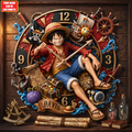 Straw Hat Pirate Wall Clock – Custom Name Collector Gift