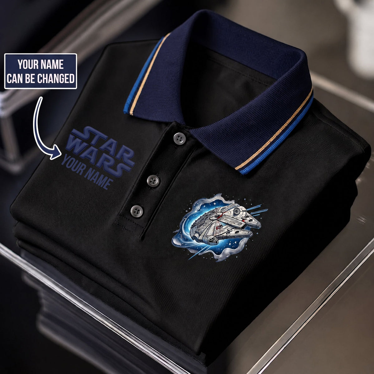 Galaxy Journey - Personalized The Force Polo Shirt