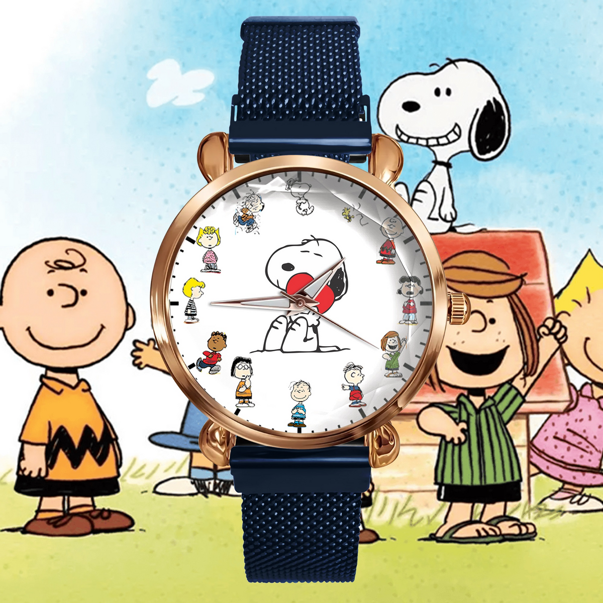 Cartoon Lover 2 Mesh Strap Quartz Watch - Personalized Gifts For Fans
