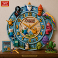 Personalized Fantasy Adventure Hanging Wall Clock - Personalized Gifts For Cartoon Lovers