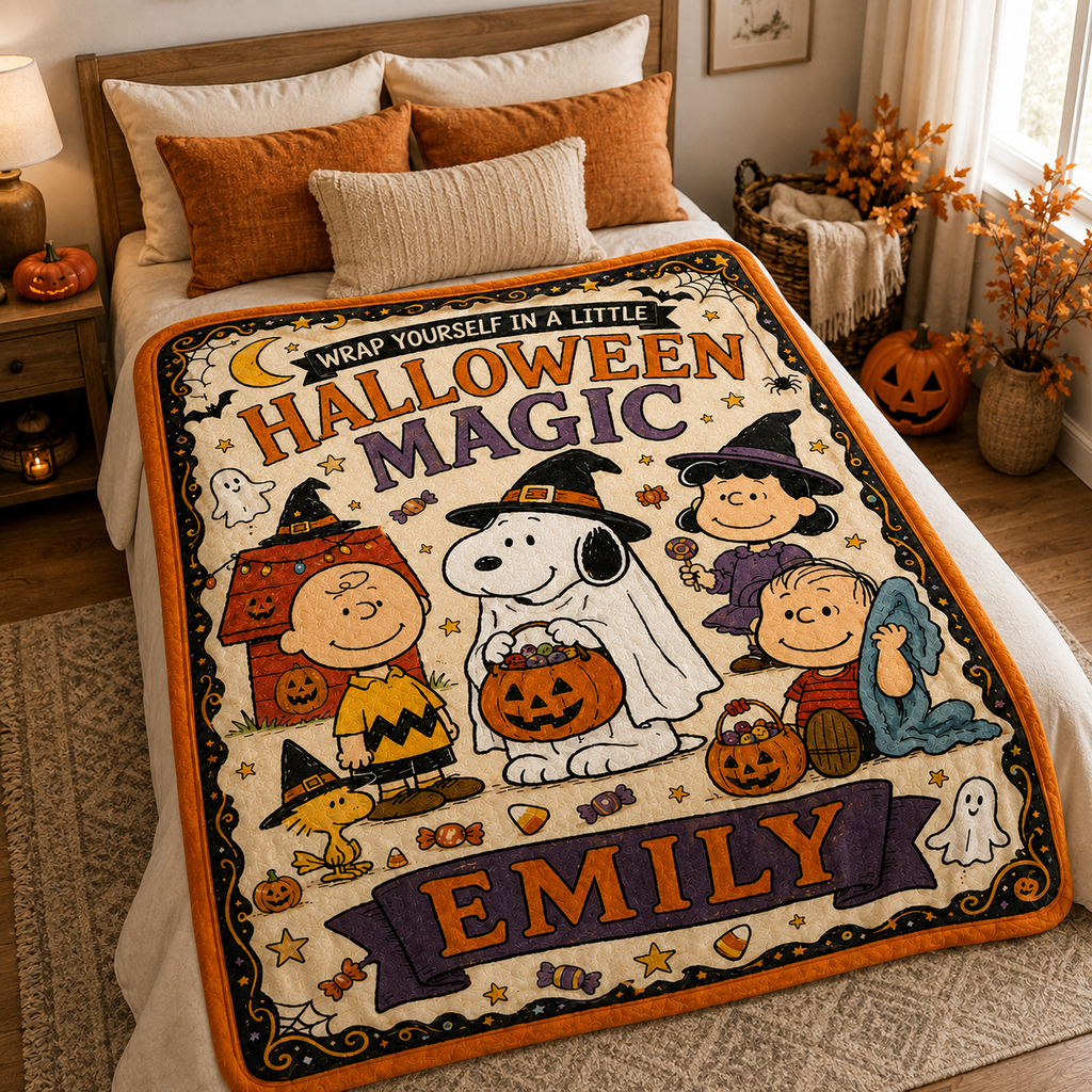 Personalized Comic Friends Blanket – Custom Name Gift