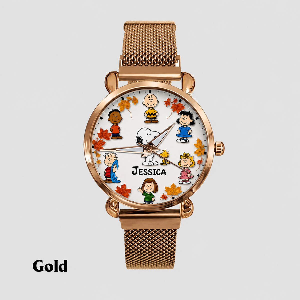 Custom Name Puppy & Friends Handwatch - Personalized Autumn Watch