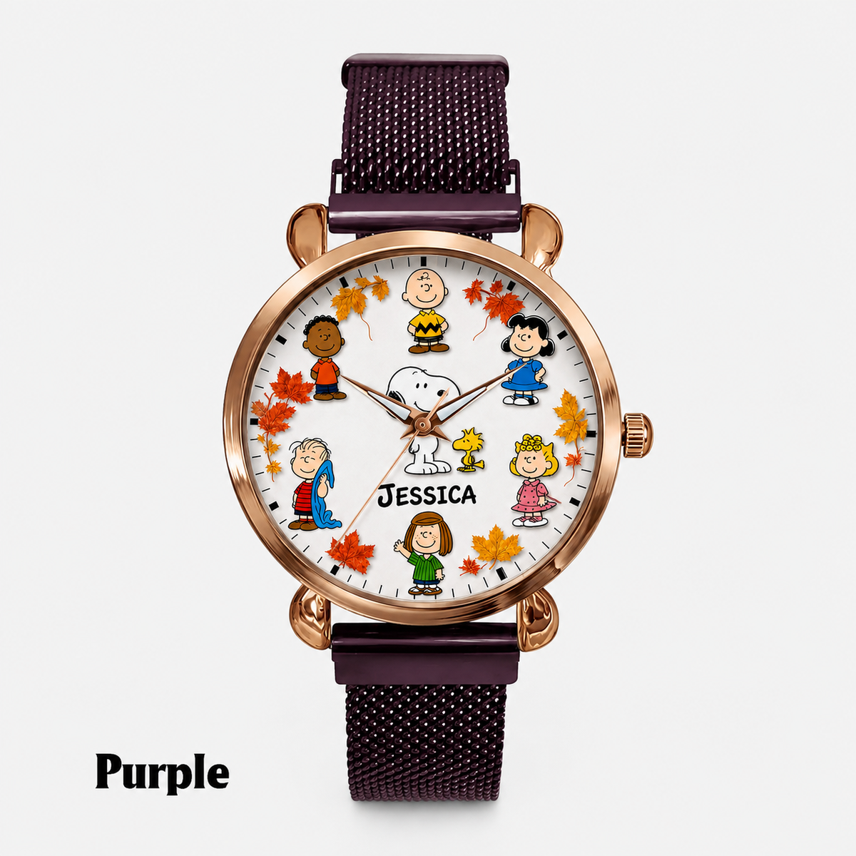 Custom Name Puppy & Friends Handwatch - Personalized Autumn Watch