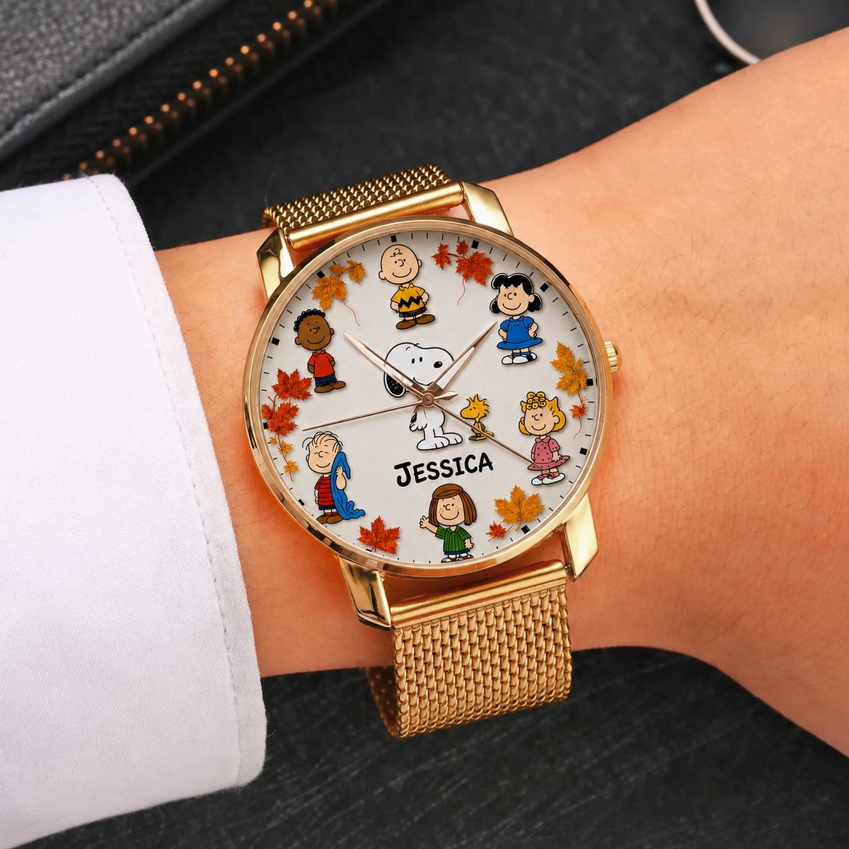 Custom Name Puppy & Friends Handwatch - Personalized Autumn Watch