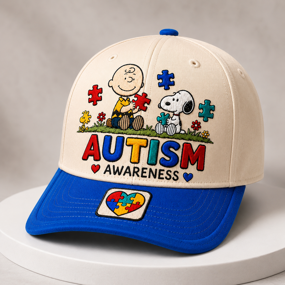 Autism Awareness Cute Puppy Cap – Be Different Be Kind Hat