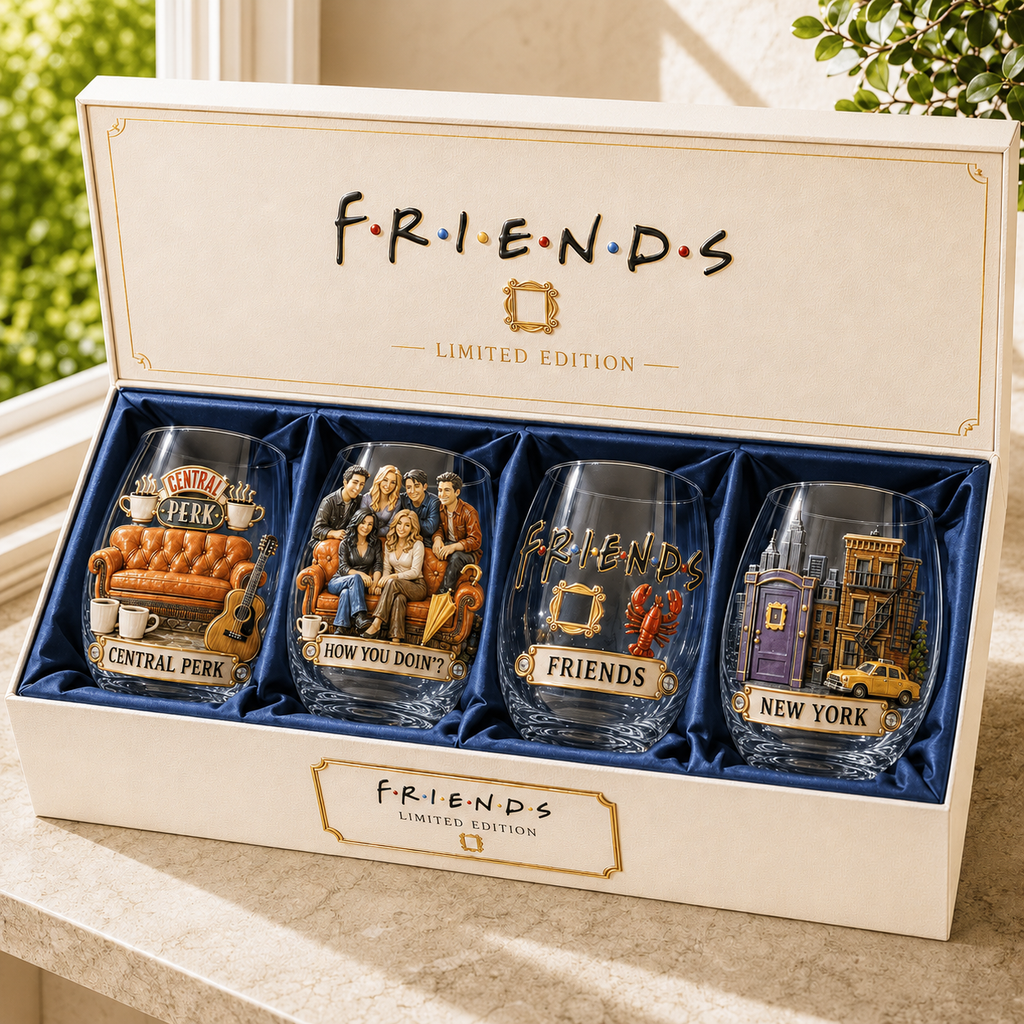 Central Coffeehouse Besties Whiskey Glass – New York Friendship Collector Gift