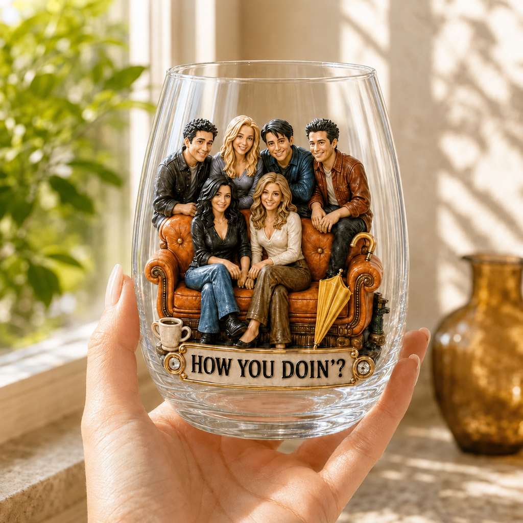 Central Coffeehouse Besties Whiskey Glass – New York Friendship Collector Gift