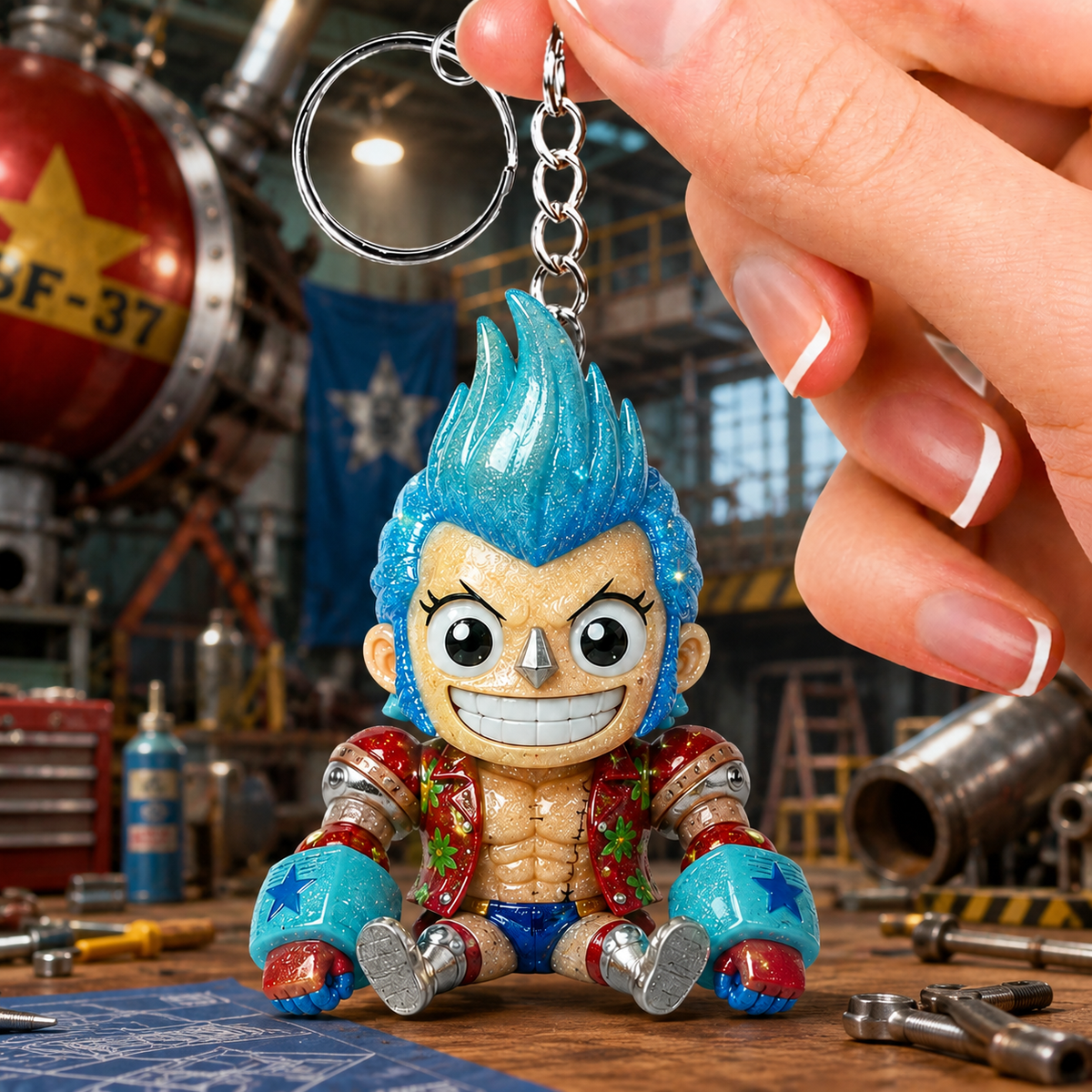 Chibi Pirate - Personalized Cute Anime Keychain Collection