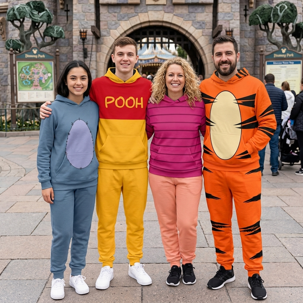 Personalized Classic Hundred Acre Friends Hoodie and Sweatpants Set