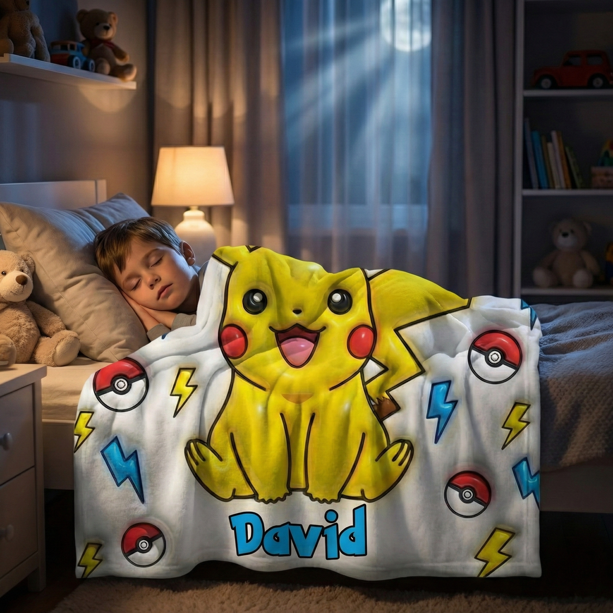 Cute Electric Creature - Personalized Monster Trainer Blanket