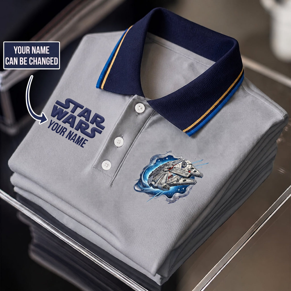 Galaxy Journey - Personalized The Force Polo Shirt