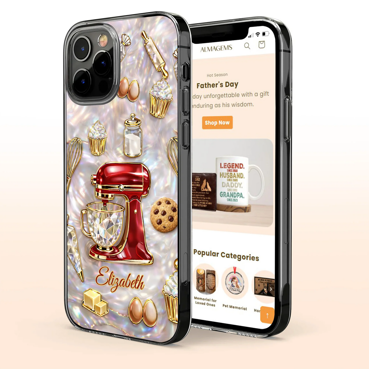 Bake The World A Better Place - Personalized Baking Full Print Phone Case