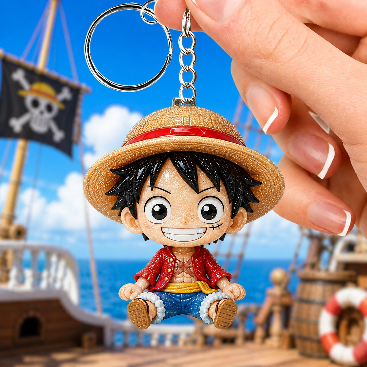 Chibi Pirate - Personalized Cute Anime Keychain Collection