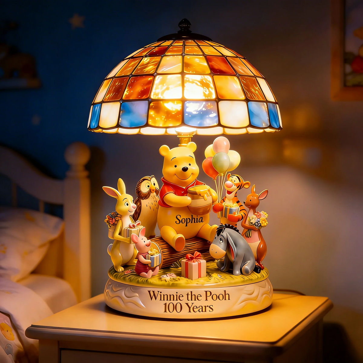 Honey Bear Celebrating 100 Years Of Friendship Acrylic LED Night Light