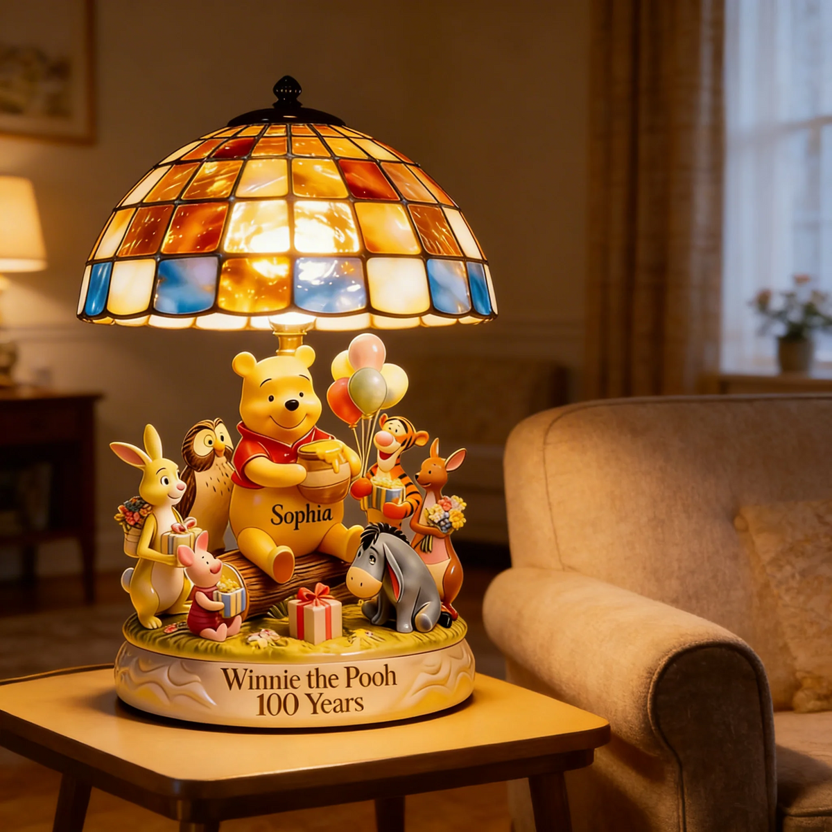 Honey Bear Celebrating 100 Years Of Friendship Acrylic LED Night Light