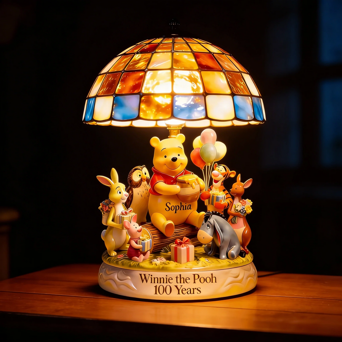 Honey Bear Celebrating 100 Years Of Friendship Acrylic LED Night Light