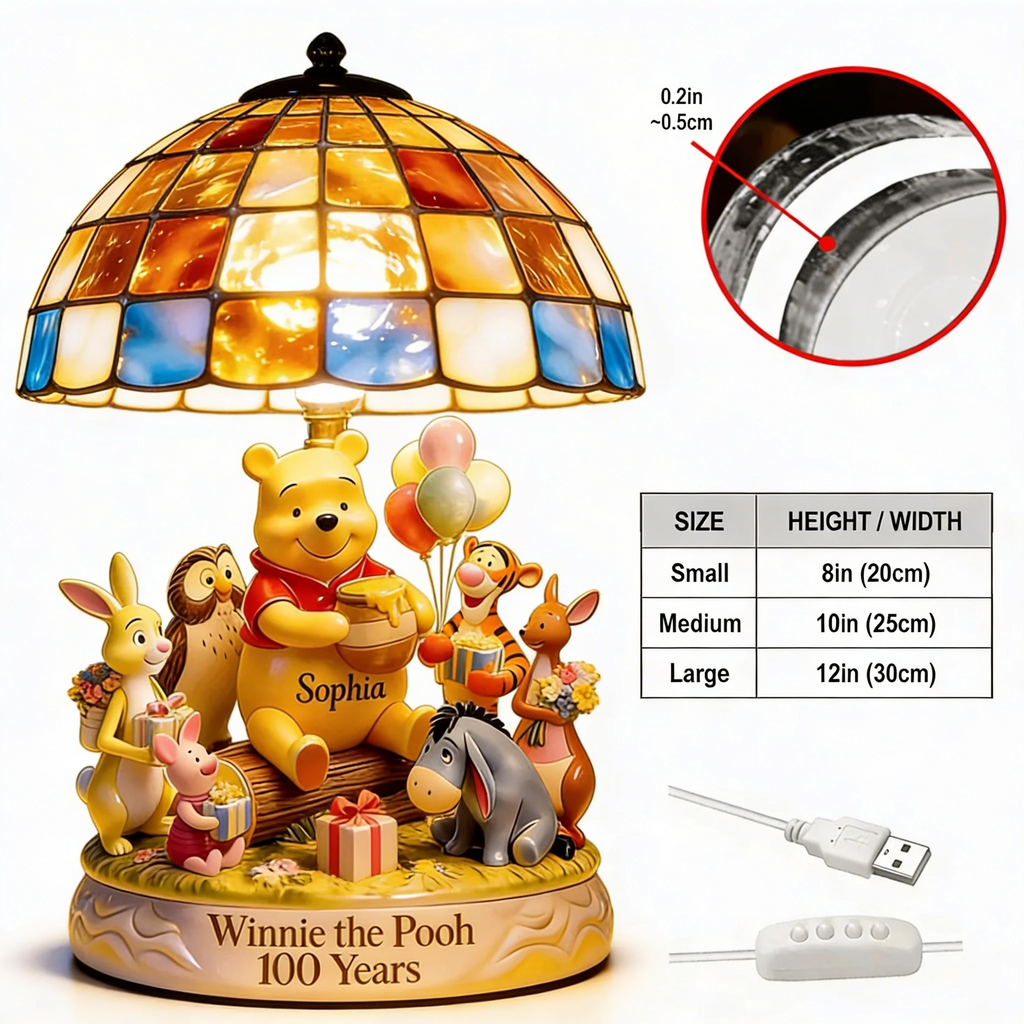 Honey Bear Celebrating 100 Years Of Friendship Acrylic LED Night Light