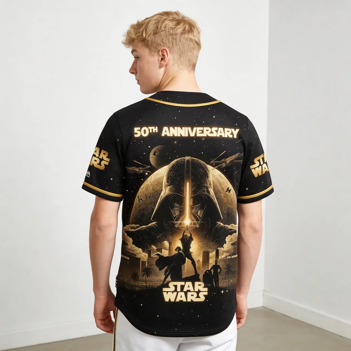 Galaxy Star - Personalized The Force Baseball Jersey