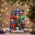 Christmas Superhero Crew Ornament - Personalized Gifts For Fans